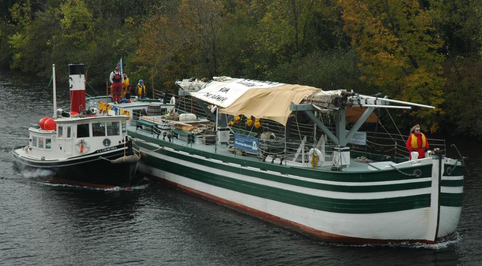 lois Mclure on Lake Champlain canal