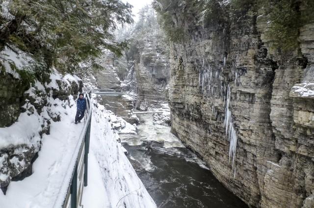 Ausable Chasm Winter
