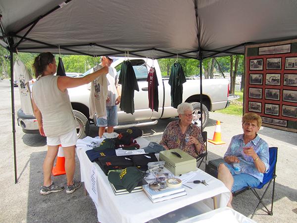 Be sure to visit the Historical Society's tent