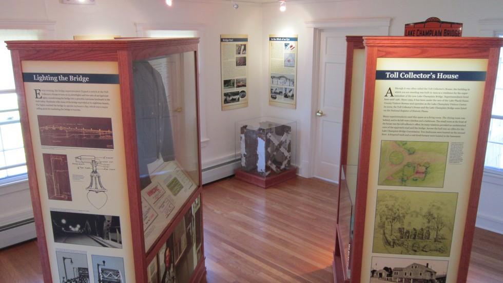 This display space is devoted to the original bridge.