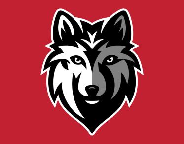 Willsboro wolves logo on a red background