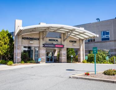 exterior of the adirondack medical center saranac lake
