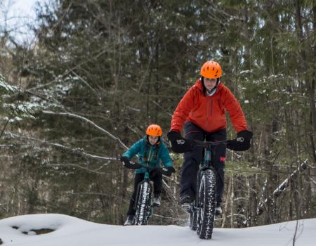 The winter mountain biking is fine and has many levels of difficulty.