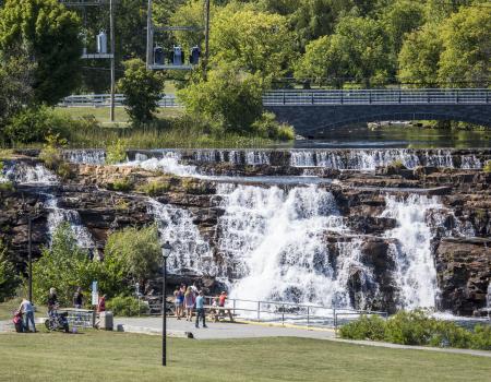 The beautiful falls are part of Ticonderoga's beautiful Bicentennial Park.