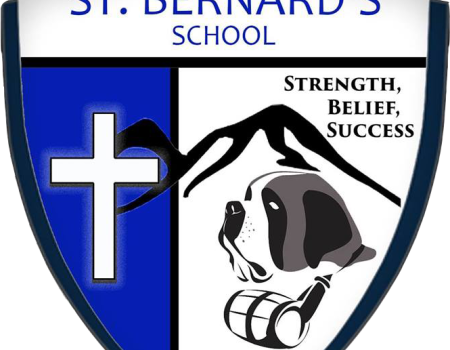 St Bernards School logo of sheild
