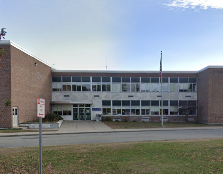 Exterior front entry of the Mountain View Campus of the Boquet Valley Central School District