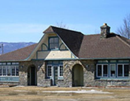 Exterior of the stone building housing the Westport Health Center