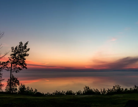 sunrise over Lake Champlain