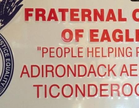 Fraternal Order of Eagles sign
