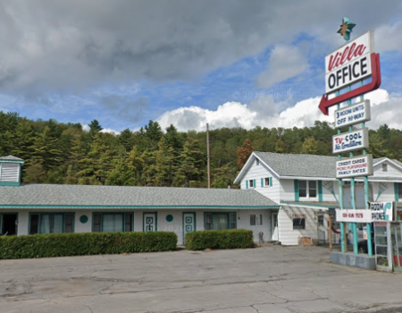 The exterior of the Villa Motel