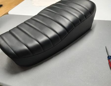 A custom seat cover.