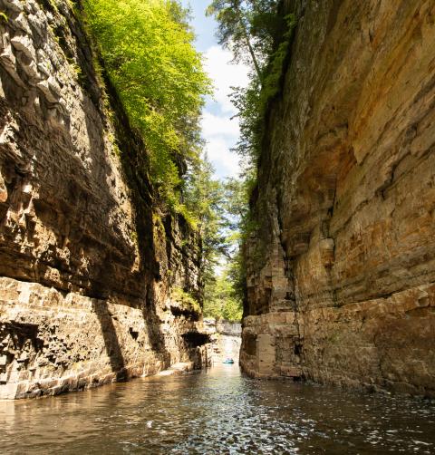 Asuable Chasm from the water