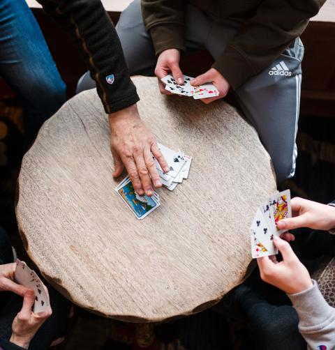 people playing cards