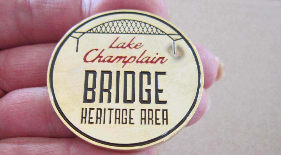 This is the Lake Champlain bridge commemorative coin.
