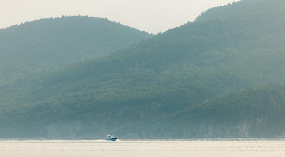boat on the lake