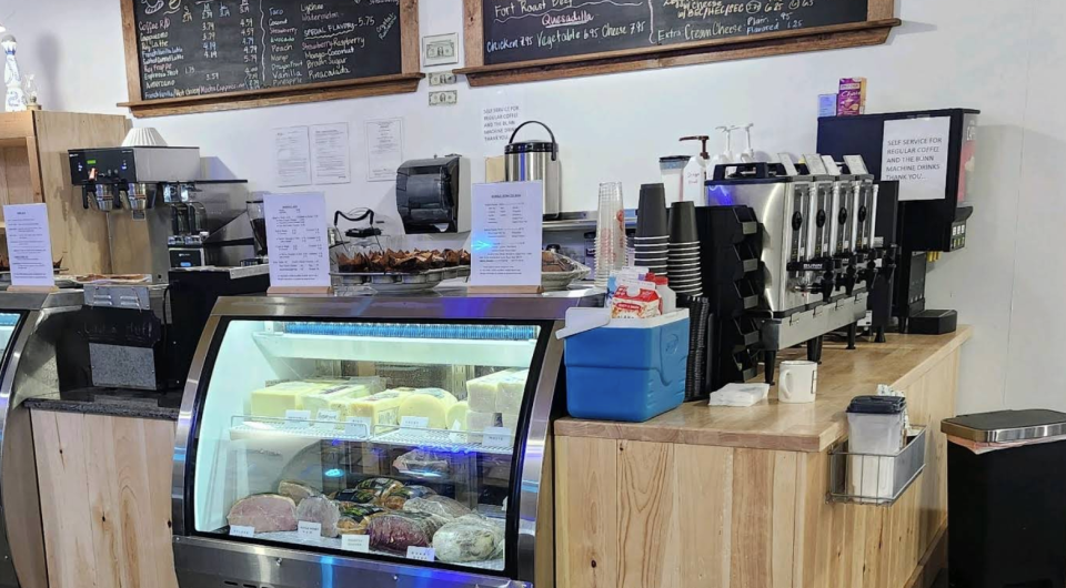 Front counter at Ticonderoga Bagel & Coffee