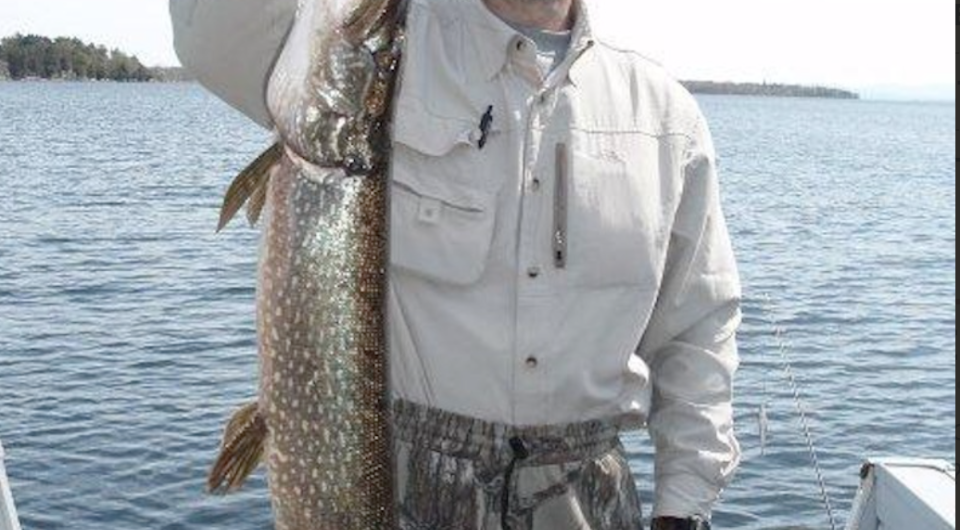 angler holding a large fish