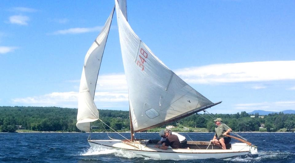sailboat on Lake Champlain