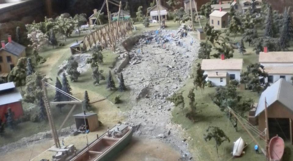 A model of a historical representation of Willsboro.