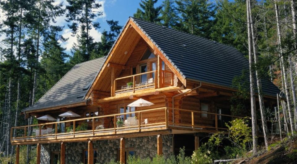 A log cabin