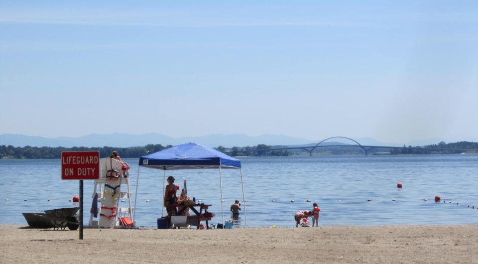  in and out of the water.