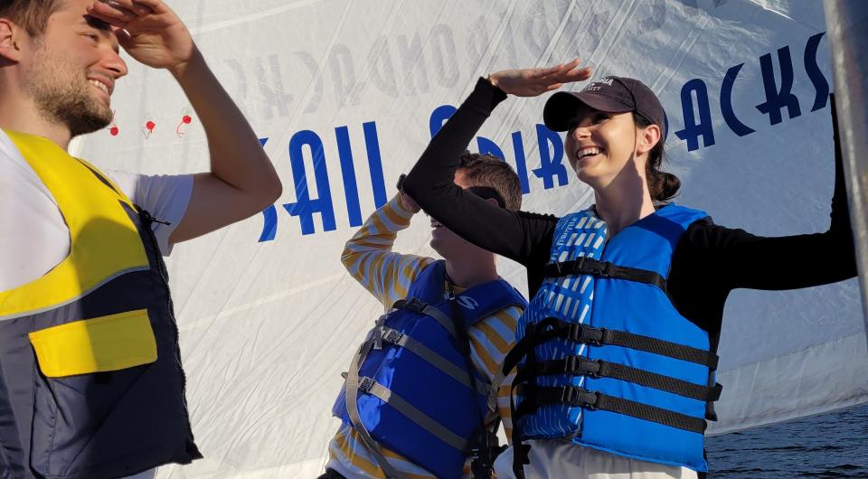 People sailing