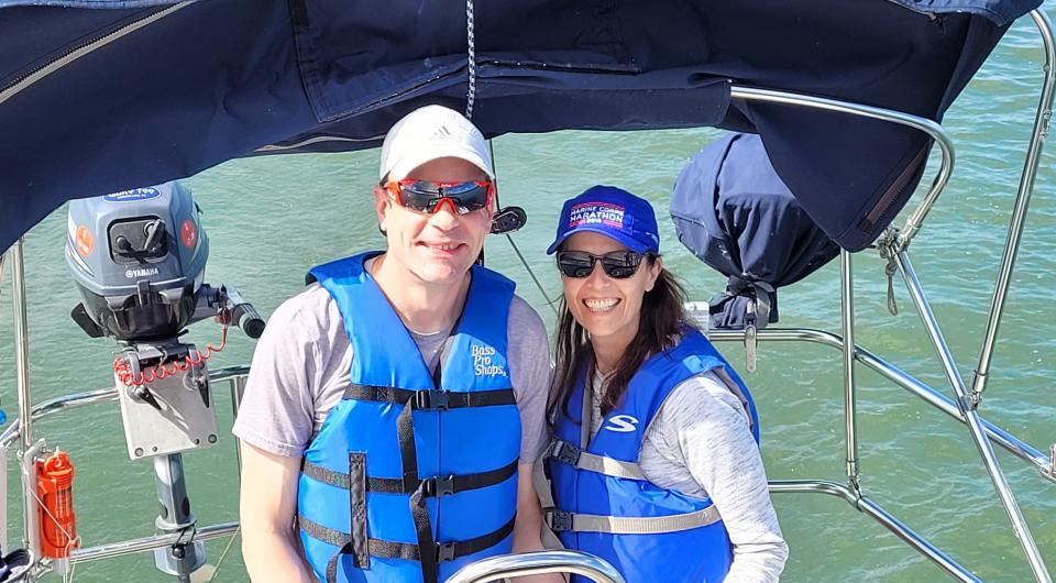 People sailing
