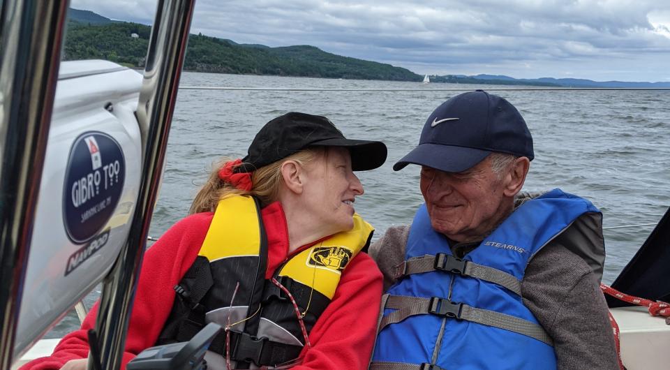 People on sailboat