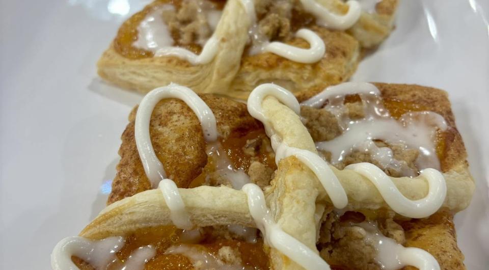Peach Streusal Danishes at K & D Deli