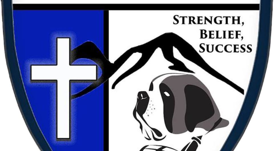 St Bernards School logo of sheild