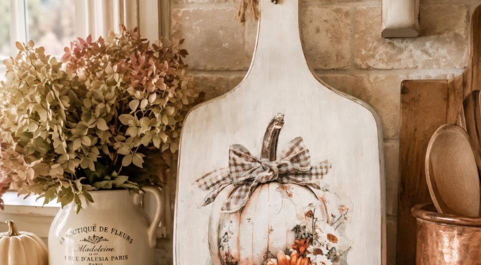 White pumpkin charcuterie board