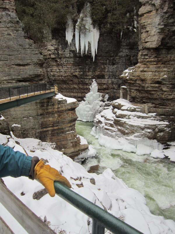Ausable Chasm in Winter