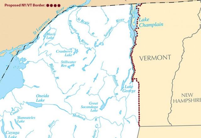 Proposed NY/VT border change