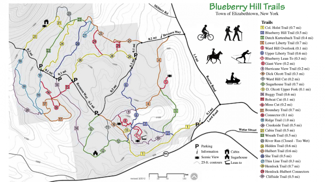 CATS Map of the Blueberry Trail System