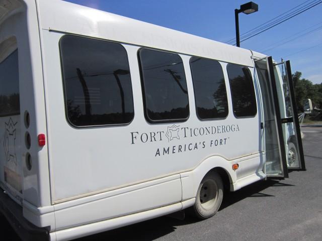 Fort Ticonderoga's Rails to Wheels Shuttle.