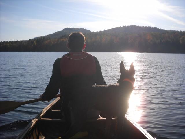 Canoeing on Lincoln Pond