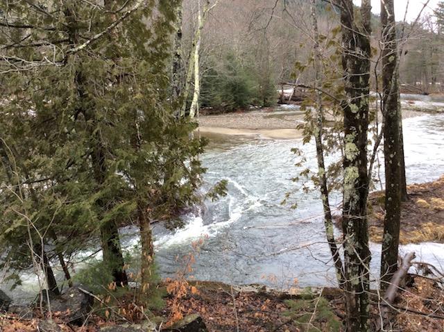 Beaver Meadow Brook is at its highest with spring melt in full swing at the Mount Gilligan trailhead.