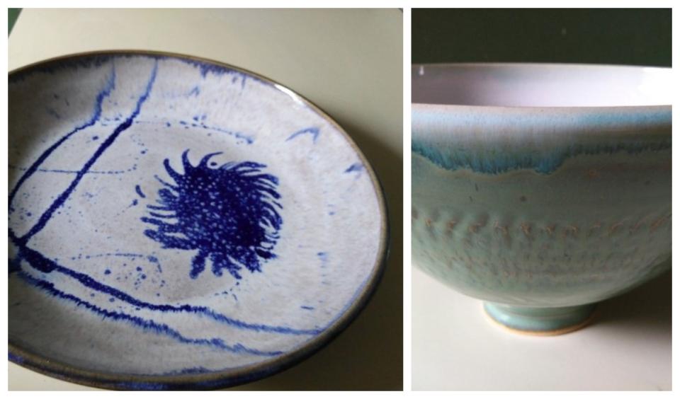 Trisha Best of Mace Chasm Pottery is a particular favorite, as I have similar tastes in colors and shapes.