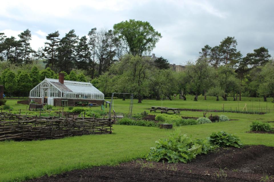 Portion of the garrison garden at Fort Ticonderoga.