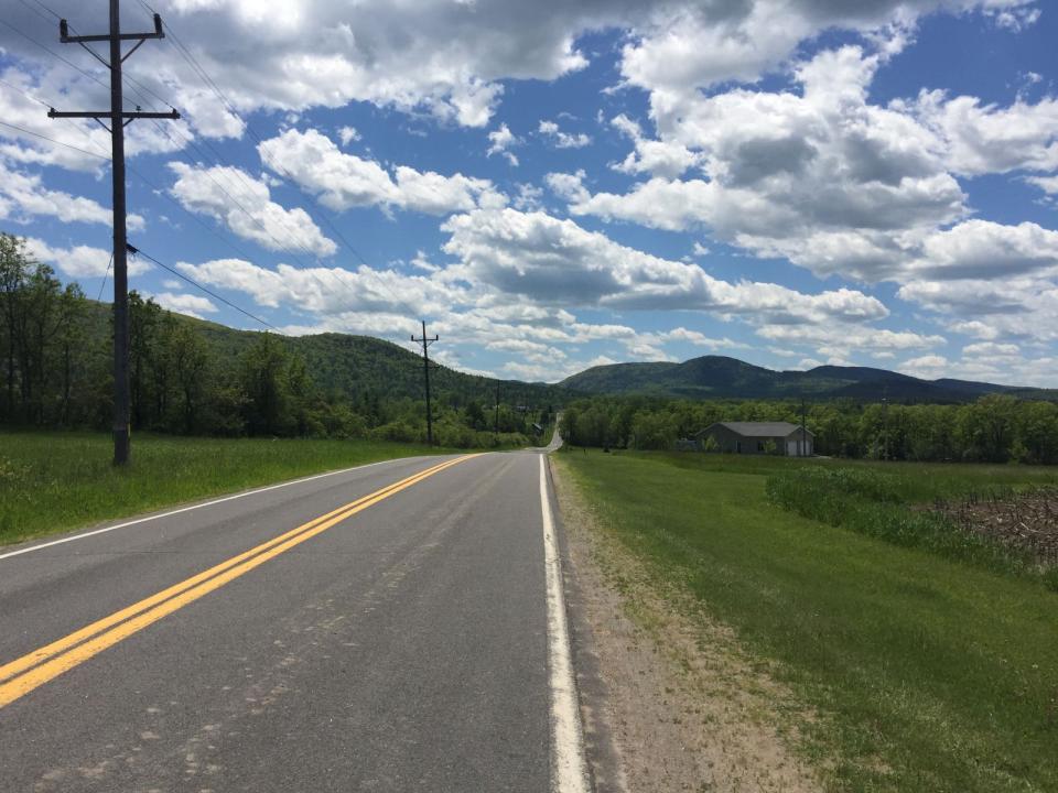 Route 22 offers great views and a smooth country road with gentle hills.