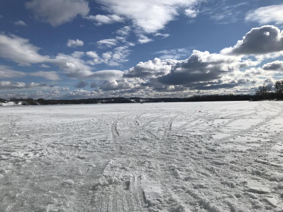Frozen Lake Champlain. Photo courtesy Matthew Brassard.