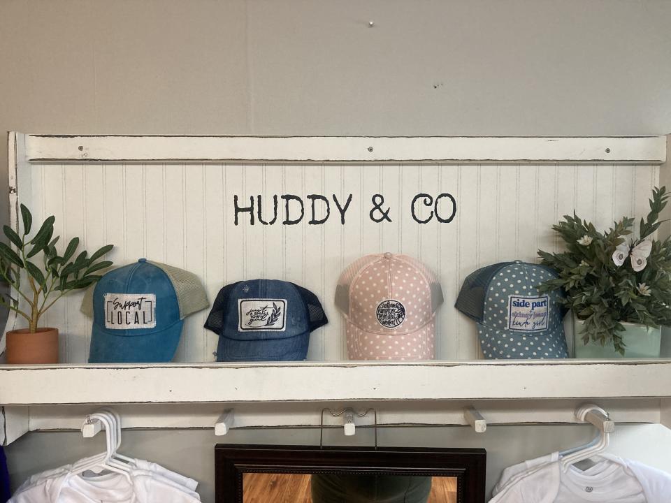 Hats with printed sayings on the front