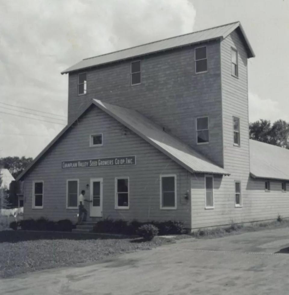 A historic photo of the old mill in Westport