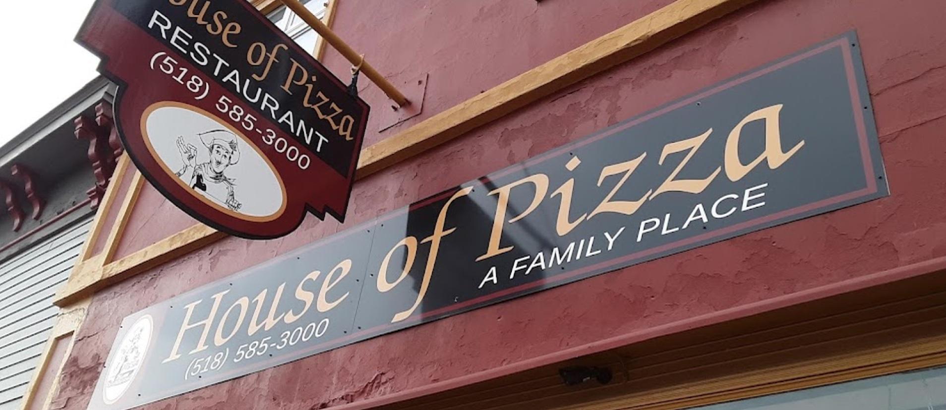 House of Pizza exterior sign