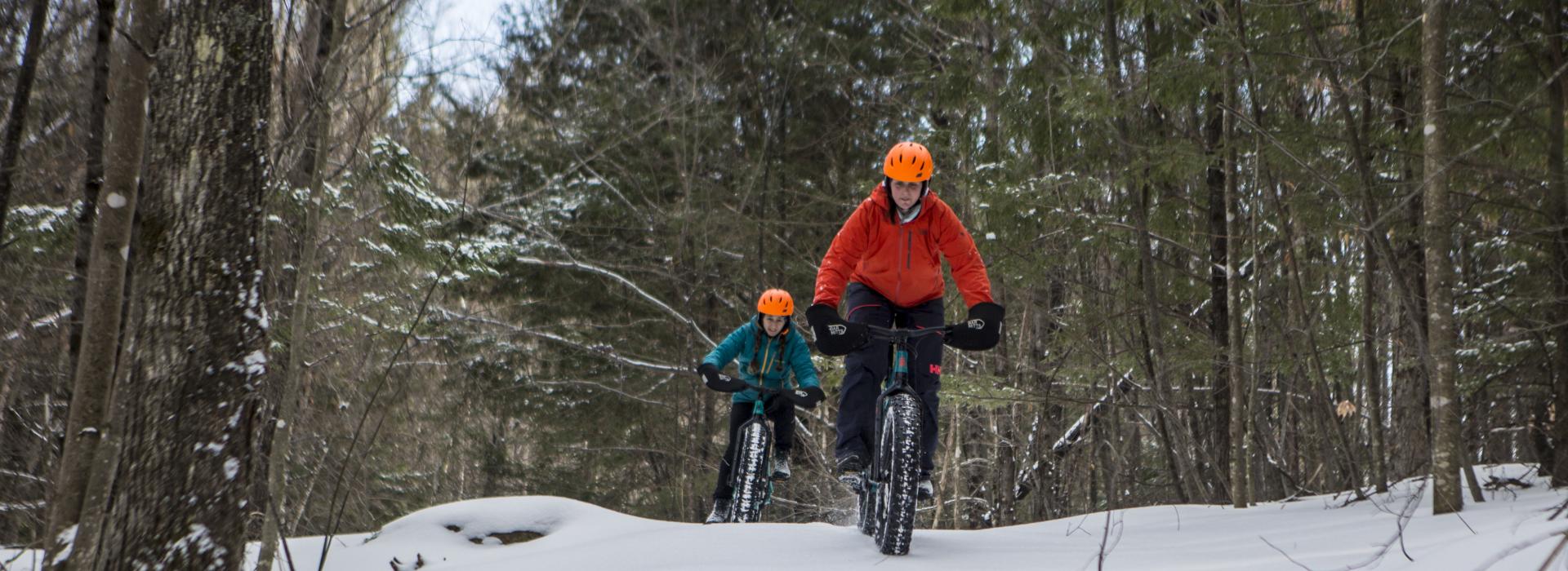 The winter mountain biking is fine and has many levels of difficulty.
