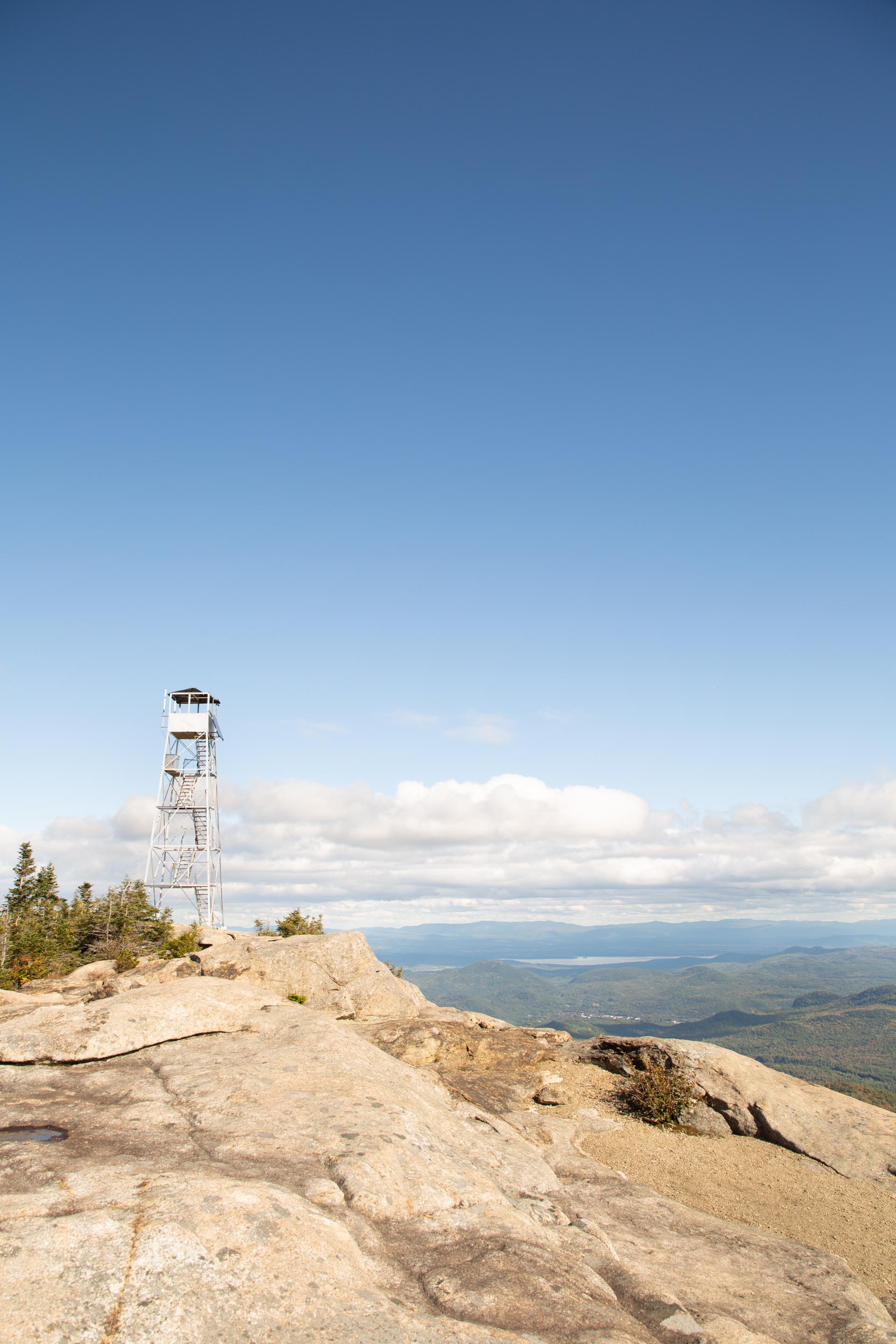 Hurricane Mountain is a favorite fire tower for hiking enthusiasts.