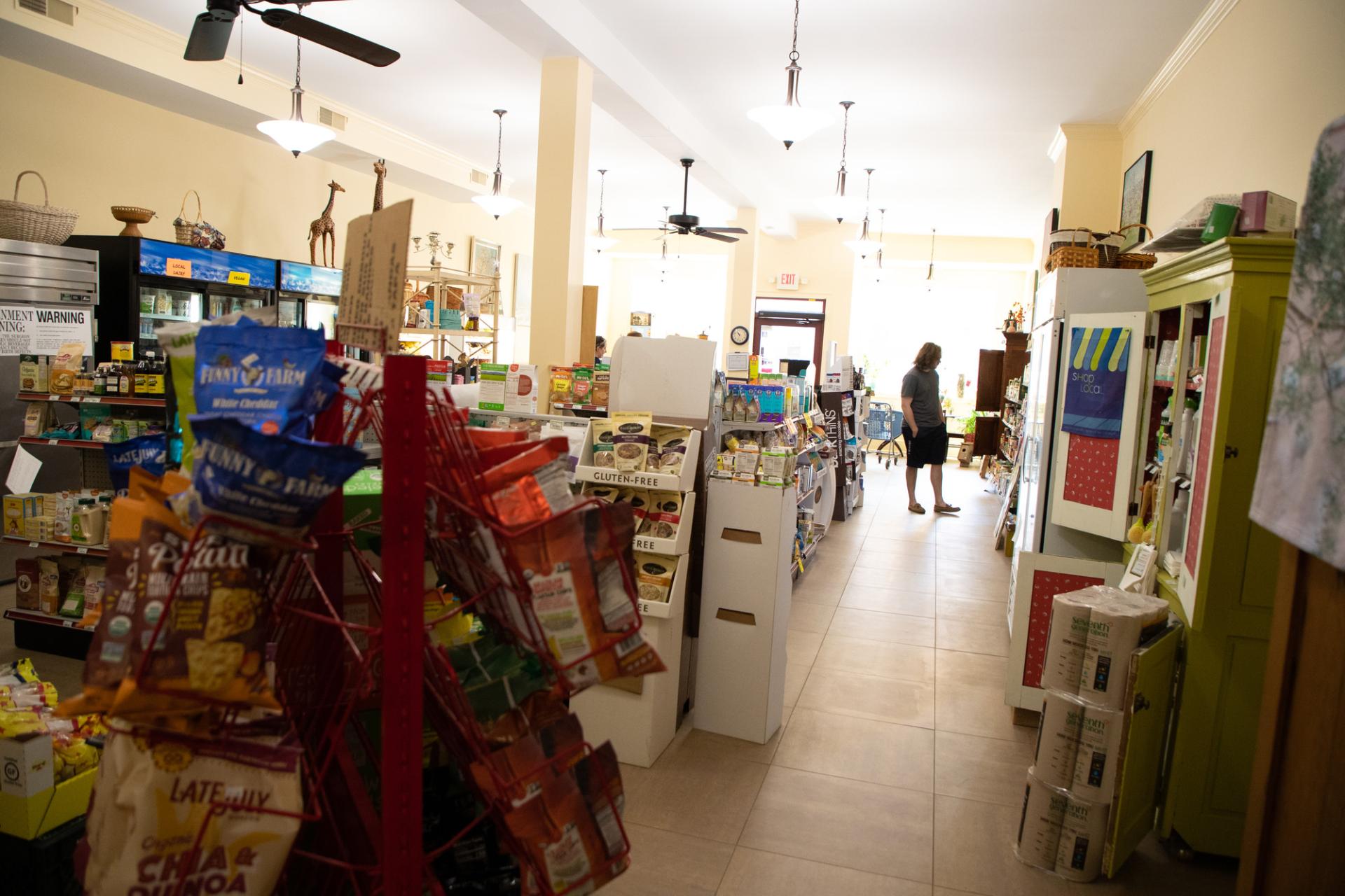 interior view of coop store