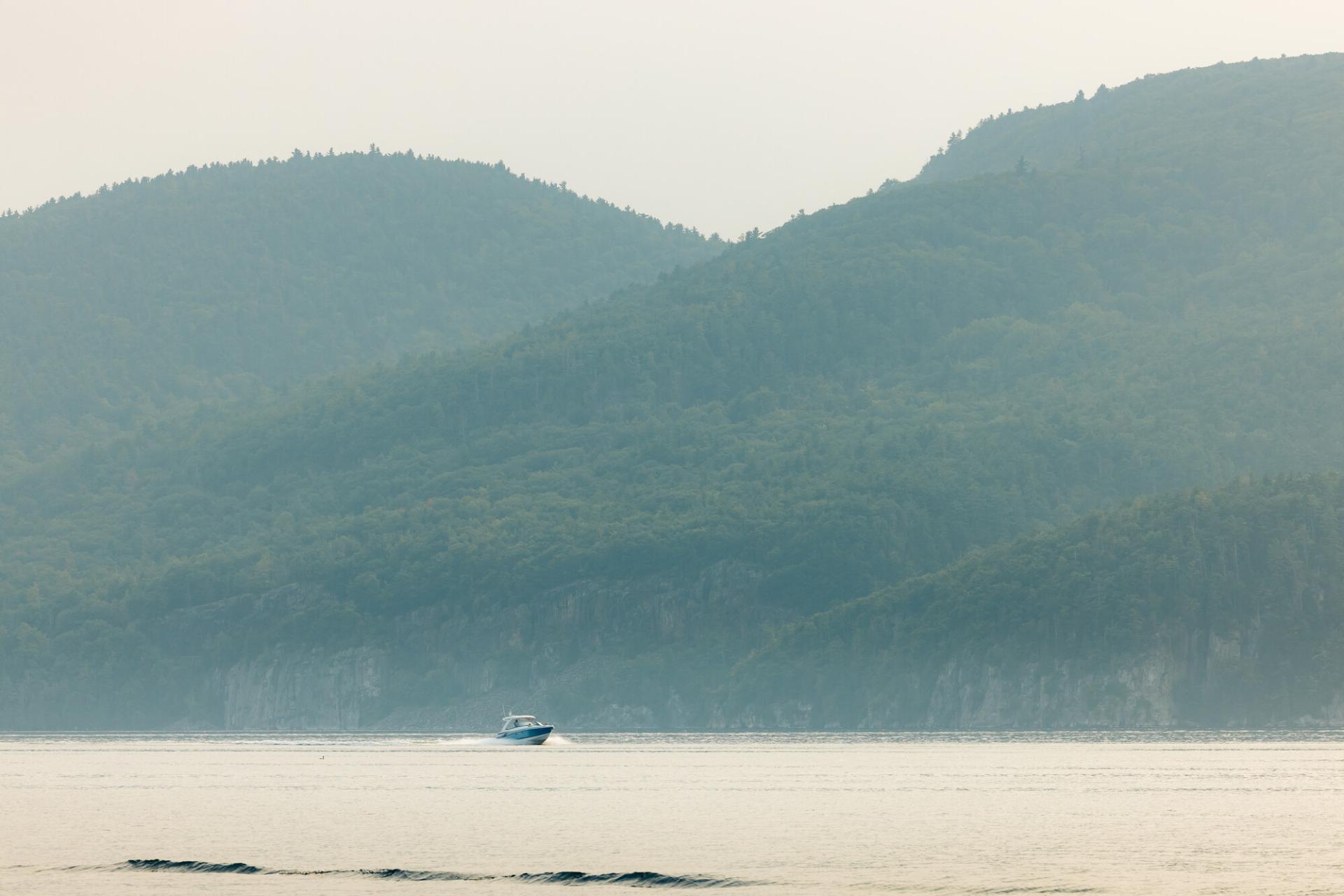 boat on the lake