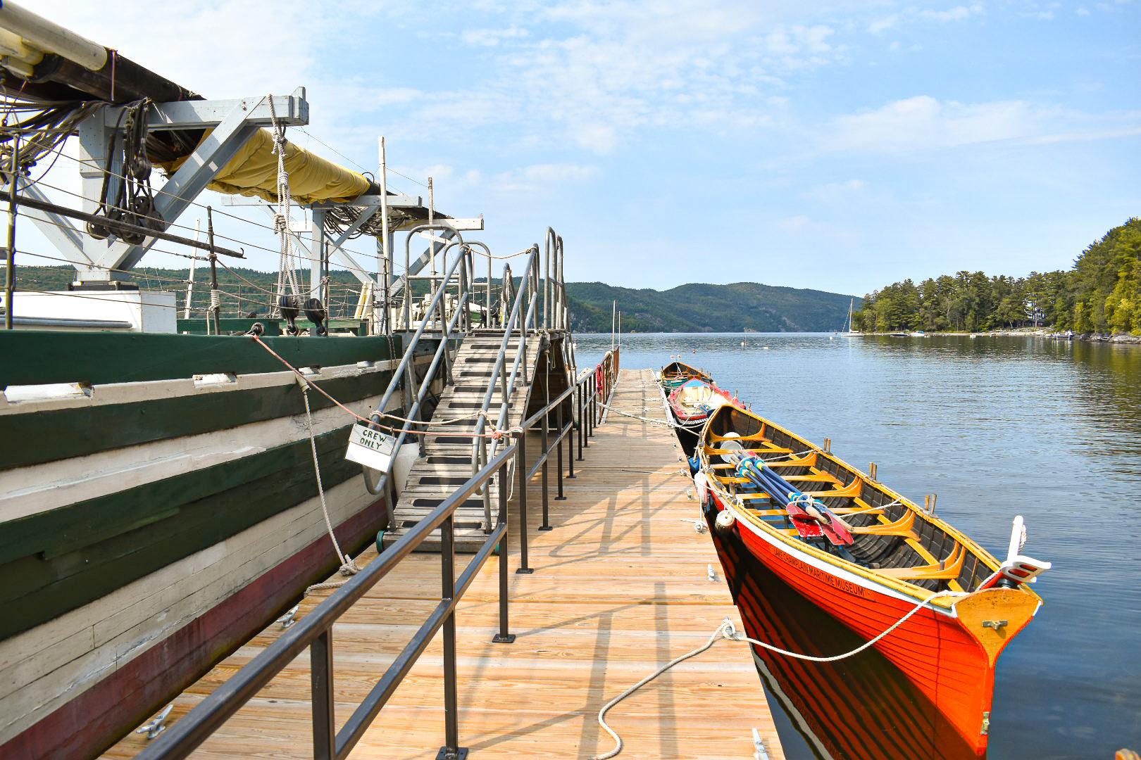 view of the docks at LCMM