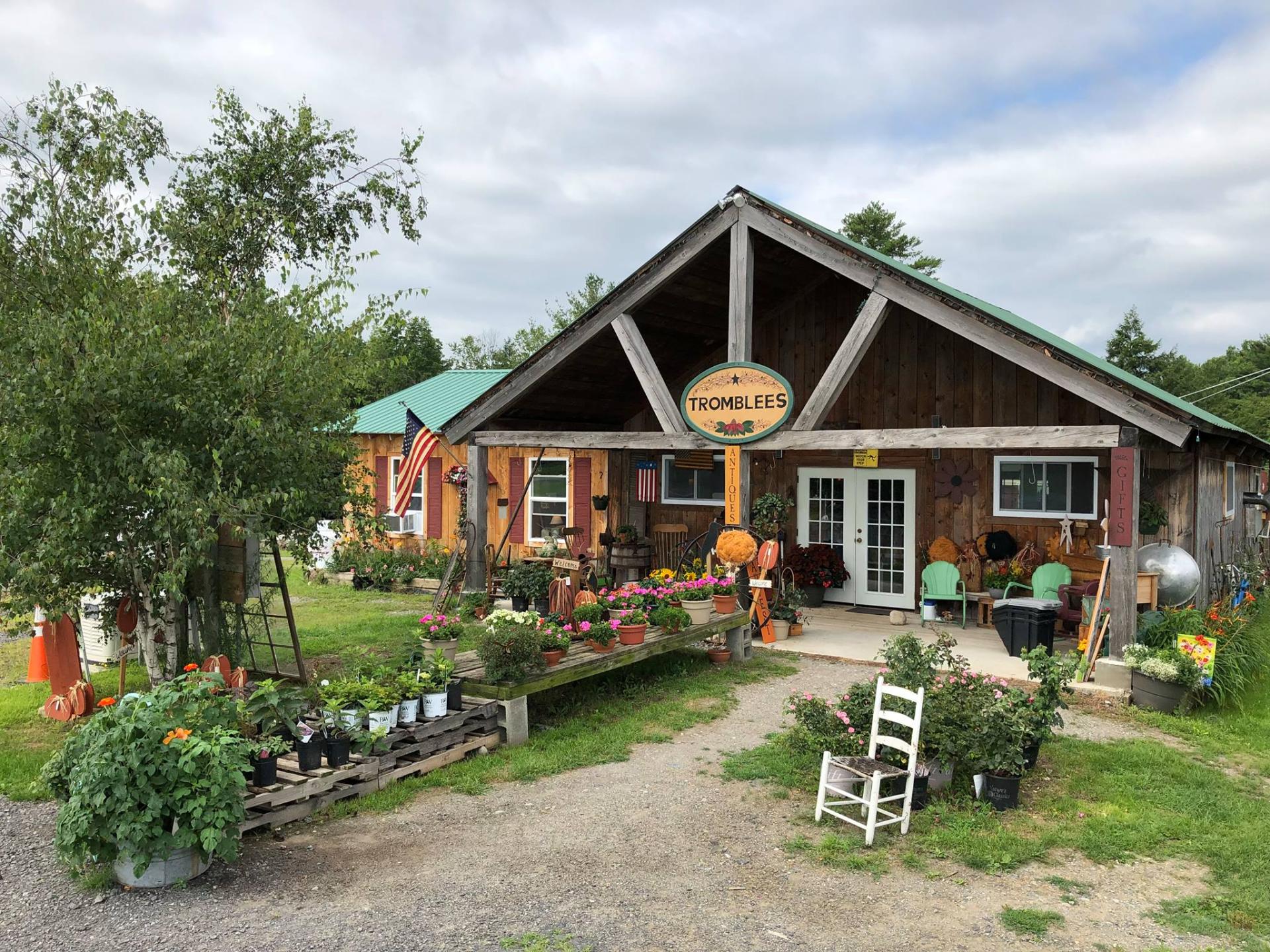 The front entry to Tromblee's Greenhouse